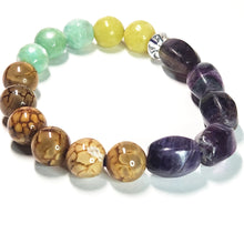 Load image into Gallery viewer, Mix gemstone bracelet,  Gemstone Jewelry, Amethyst Bracelet, #16