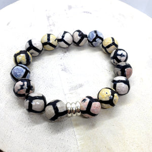 Agate Stretchy Bracelet (14mm)