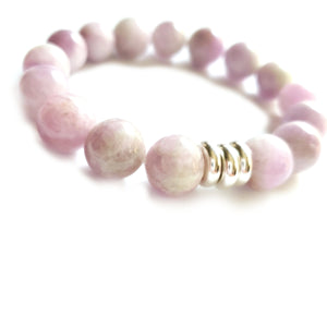 Kunzite Bracelet and Sage Set