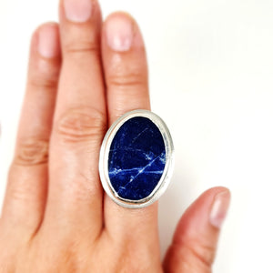 Sodalite Sterling Silver Ring