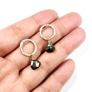 Mini Pyrite Stud Earrings