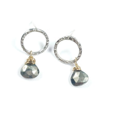 Load image into Gallery viewer, Mini Pyrite Stud Earrings