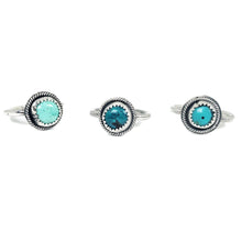 Load image into Gallery viewer, Turquoise sterling silver ring S