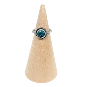 Turquoise sterling silver ring S