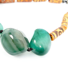 Load image into Gallery viewer, Chunky agate necklace and earrings set