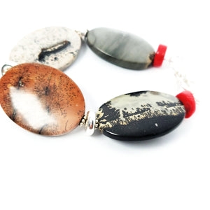 Chunky jasper bracelet