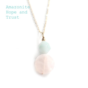 Potions of Spring Rose Quartz Necklace