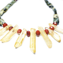 Load image into Gallery viewer, Wind catcher, Quartz and Jasper Necklace