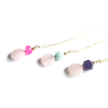 Load image into Gallery viewer, Potions of Spring Rose Quartz Necklace