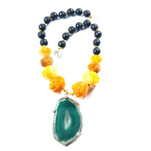 Load image into Gallery viewer, Spiritual Garden, Agate statement necklace