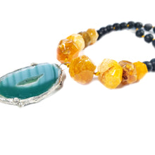 Load image into Gallery viewer, Spiritual Garden, Agate statement necklace