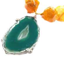 Load image into Gallery viewer, Spiritual Garden, Agate statement necklace