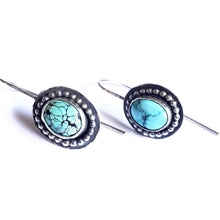 Load image into Gallery viewer, PROTECTIVE PARTNER: Turquoise drop earrings