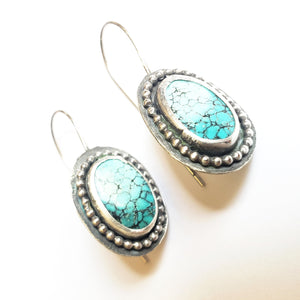 SWEET LOVER: Turquoise drop earrings