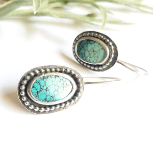 SWEET LOVER: Turquoise drop earrings