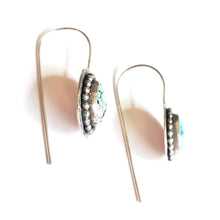 Load image into Gallery viewer, PROTECTIVE PARTNER: Turquoise drop earrings