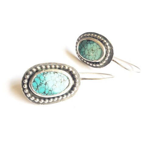 SWEET LOVER: Turquoise drop earrings