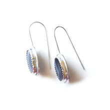 Load image into Gallery viewer, FRAGMENT OF FOREST : Botswana agate silver earrings