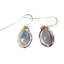 Load image into Gallery viewer, BEFORE DAWN-1 : Dendritic Agate Earrings