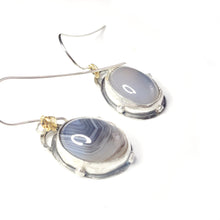 Load image into Gallery viewer, BEFORE DAWN-1 : Dendritic Agate Earrings