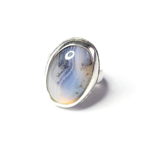 WISPER OF STARS-2 : Dendritic Agate Ring