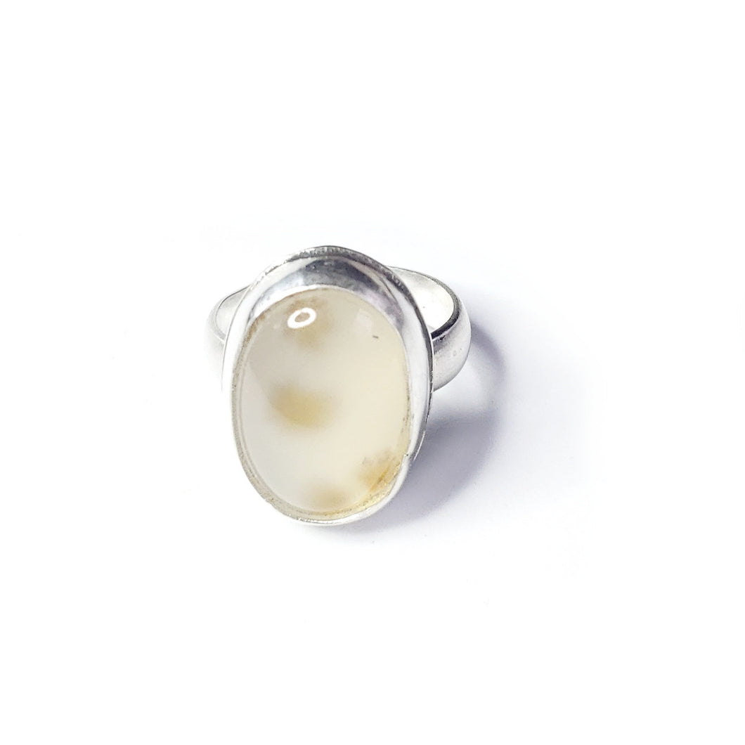 WISPER OF STARS-1 : Dendritic Agate Ring