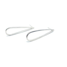 Load image into Gallery viewer, NIGHT SHADOW: Sterling silver teardrop earrings