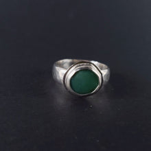 Load image into Gallery viewer, BE LOVED : Chrysoprase Silver Ring , Love, Healing, Joy