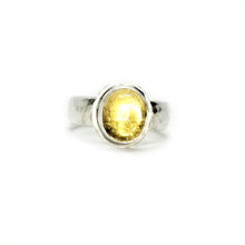 Load image into Gallery viewer, SUNSHINE SHOWER : Citrine Silver Ring,   Ring size 9.5, Happiness, Joy, Wealth