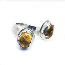 Load image into Gallery viewer, GOLD WHISPER : Citrine Silver Ring, Ring size 6, Happiness, Joy, Wealth