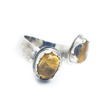 Load image into Gallery viewer, GOLD WHISPER : Citrine Silver Ring, Ring size 6, Happiness, Joy, Wealth