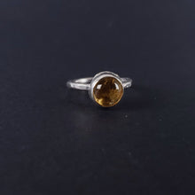 Load image into Gallery viewer, HIGHER HIGHER : Citrine Silver Ring,  Ring size 6.5 Happiness, Joy, Wealth