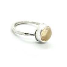 Load image into Gallery viewer, HIGHER HIGHER : Citrine Silver Ring,  Ring size 6.5 Happiness, Joy, Wealth