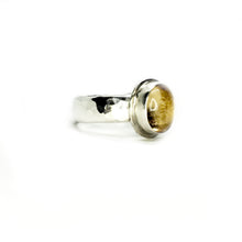 Load image into Gallery viewer, SUNSHINE SHOWER : Citrine Silver Ring,   Ring size 9.5, Happiness, Joy, Wealth