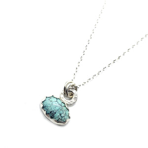 MOOD CHANGER: Turquoise and silver necklace,