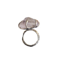 Load image into Gallery viewer, Raw Amethyst Silver Ring,  Size 3 1/2