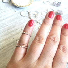 Load image into Gallery viewer, Stackable Silver Ring , A set of 2 rings