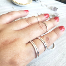 Load image into Gallery viewer, Stackable Silver Ring , A set of 3 rings