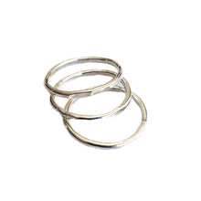 Load image into Gallery viewer, Stackable Silver Ring , A set of 3 rings