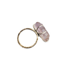 Load image into Gallery viewer, Raw Amethyst Silver Ring, Ring Size 11 1/4