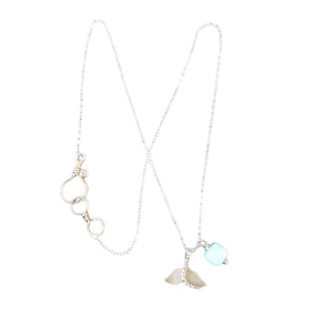 Mermaid Necklace with Opal Charm