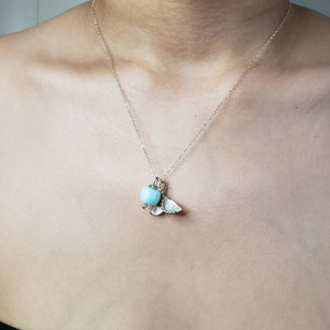 Mermaid Necklace with Opal Charm