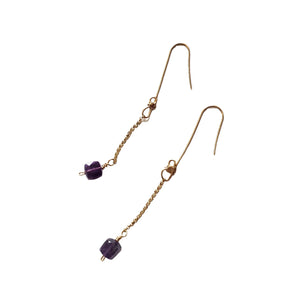 Amethyst dangle earrings