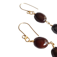 Load image into Gallery viewer, Chalcedony drop earrings