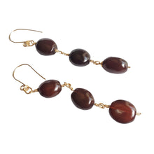 Load image into Gallery viewer, Chalcedony drop earrings