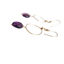 Load image into Gallery viewer, Amethyst drop earrings