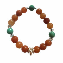 Load image into Gallery viewer, Orange aventurine bracelet