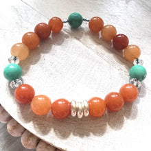 Load image into Gallery viewer, Orange aventurine bracelet