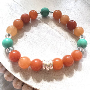 Orange aventurine bracelet