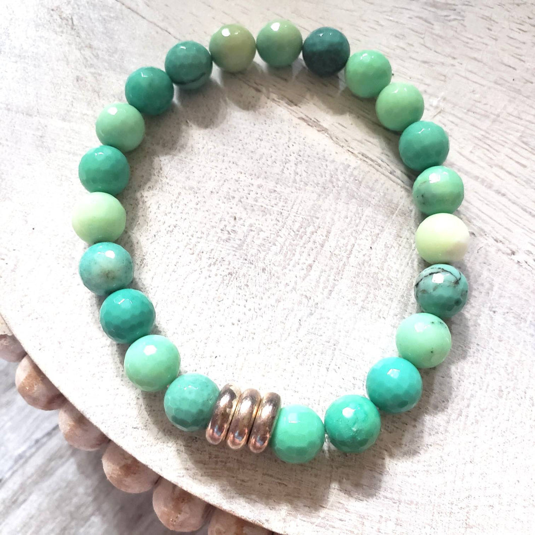 Chrysoprase bracelet